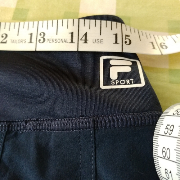 Fila Sport Blue w/Yellow & White Stripes Tennis Skort/Shorts Women's Size M - Picture 8 of 8